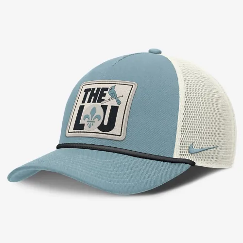 St. Louis Cardinals Rise Tech мужские Nike Dri-FIT MLB Trucker Adjustable Hat синий