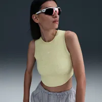 Nike Sportswear Chill Knit жіноча Tight Cropped Mini-Rib Tank Top Yellow