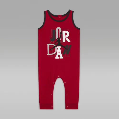 Nike Jordan Outside the Lines Long Romper Baby (3-6M) Romper Red