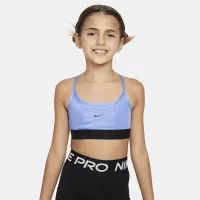 Nike Indy Big детские (Girls') Sports Bra синий