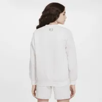 Nike Sportswear Club Fleece Big детские (Girls') оверсайз Crew-Neck свитшот цвет коричневый