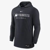 New York Yankees Authentic Collection мужские Nike Dri-FIT MLB Pullover Толстовка с капюшоном синий