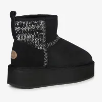 Кроссовки Emu Australia Stinger Knit Flatform W13143BLAK - Черные