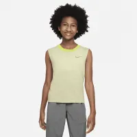 Nike Yoga Dri-FIT Big детские (Girls') Tank цвет зеленый