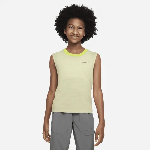 Nike Yoga Dri-FIT Big дитячі (Girls') Tank колір зелений