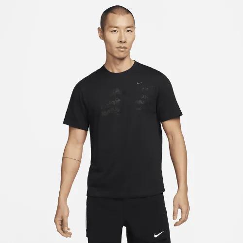 Nike Primary чоловічі Dri-FIT Short-Sleeve Versatile Top колір чорний
