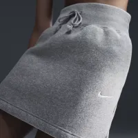 Nike Sportswear Phoenix Fleece женская Slim Mini юбка цвет серый