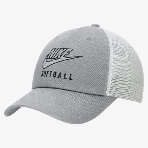 Nike Club Unstructuцвет красный Softball Swoosh Trucker Cap цвет серый
