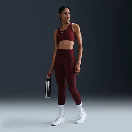 Nike One жіноча З високою талією 7/8 лосіни колір червоний