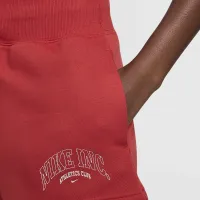 Nike Sportswear Phoenix Fleece жіноча З високою талією шорти колір червоний