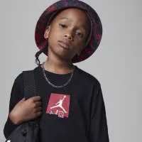 Nike Jordan Air Stacked Long Sleeve Tee Little Kids футболка цвет черный