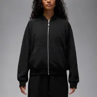 Nike Jordan Flight Fleece женская Full-Zip Толстовка с капюшоном цвет черный
