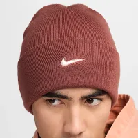 Nike Peak Swoosh Beanie цвет коричневый