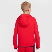 Nike Sportswear Tech Fleece Big дитячі Full-Zip Толстовка з капюшоном колір червоний