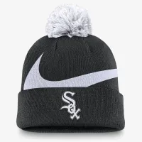 Chicago колір білий Sox Peak чоловічі Nike MLB Cuffed Pom Beanie колір чорний