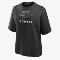 Nike Swoosh женская Lacrosse Boxy футболка цвет черный