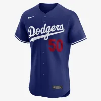 Mookie Betts Los Angeles Dodgers чоловічі Nike Dri-FIT ADV MLB Elite Jersey блакитний
