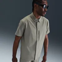 Nike 24.7 PerfectStretch мужские Dri-FIT Short-Sleeve Button-Down Top цвет зеленый