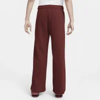Nike Sportswear Club Fleece женская Mid-Rise Wide-Leg Sweatpants цвет красный