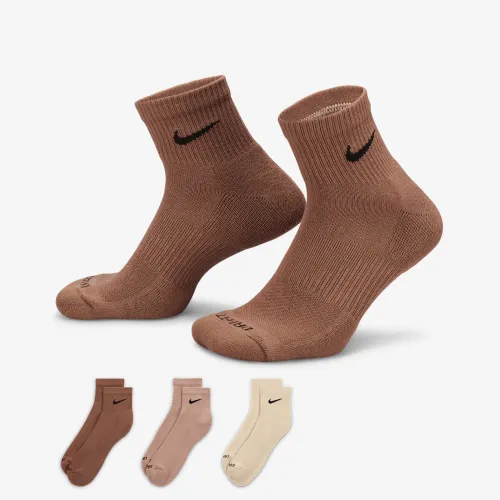Nike Everyday Plus Cushioned тренировочные Ankle носки (3 пары) многоцветный