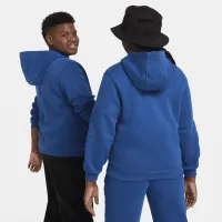 Nike Sportswear Club Fleece Big детские Pullover Толстовка с капюшоном (Extended Size) синий