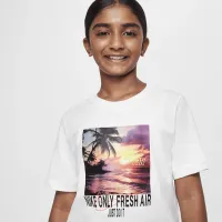 Nike Sportswear детские Crew-Neck футболка цвет белый