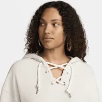Nike Serena Williams Design Crew жіноча Fleece Pullover Толстовка з капюшоном колір сірий