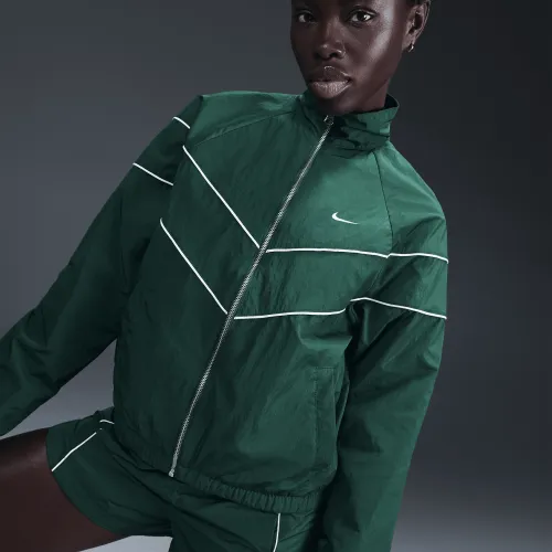 Nike Windrunner жіноча Loose UV Woven Full-Zip Куртка колір зелений
