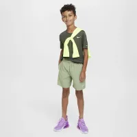 Nike Multi Big детские (для мальчиков) Dri-FIT тренировочные шорты цвет зеленый