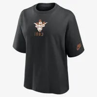 Texas Longhorns Legacy Established Boxy женская Nike College футболка цвет черный