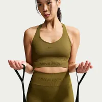 Nike Pro Seamless женская Dri-FIT Cropped Tank Top цвет коричневый