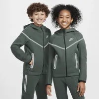 Nike Sportswear Tech Fleece Big дитячі (для хлопчиків) Reflective Full-Zip Толстовка з капюшоном колір зелений