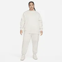 Nike Sportswear Phoenix Fleece женская С высокой Талией оверсайз Sweatpants (большие размеры) цвет коричневый