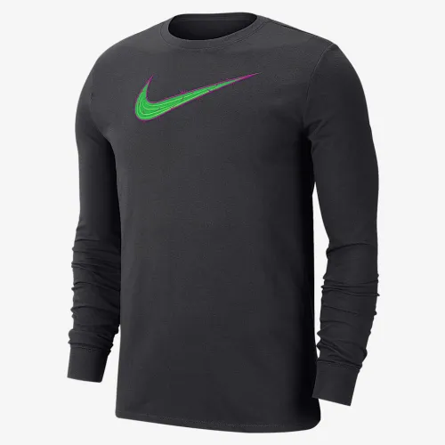 Nike мужские Dri-FIT для гольфа Long-Sleeve футболка цвет черный