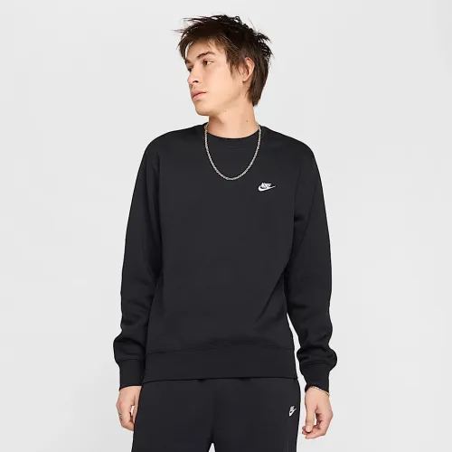 Nike Club мужские Fleece Crew цвет черный