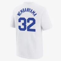 Nike Victor Wembanyama France Big дитячі Jordan баскетбольні футболка колір білий