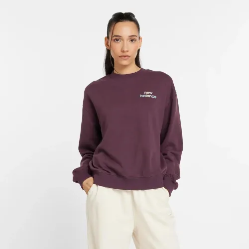 Кофта/футболка New Balance WT43559PLN - фиолетовая