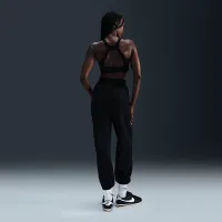 Nike Sportswear Phoenix Fleece женская С высокой Талией оверсайз Sweatpants цвет черный