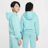 Nike Sportswear Club Fleece Big детские Pullover Толстовка с капюшоном цвет зеленый
