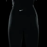 Nike One женская С высокой Талией 7/8 лосины с карманамицвет зеленый