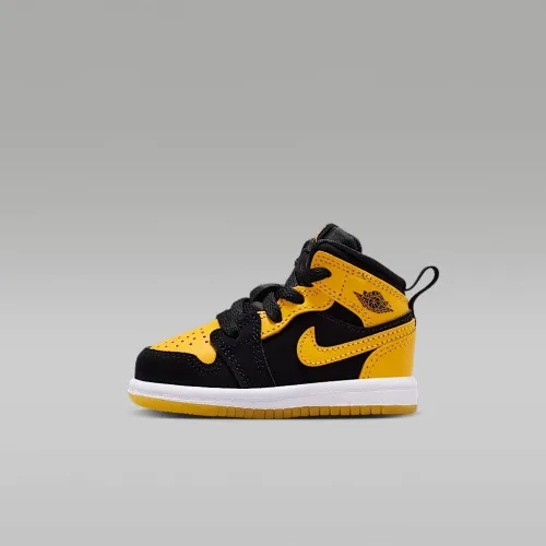 Nike Jordan 1 Mid SE Baby/Toddler Кросівки колір чорний