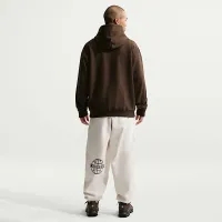 Nike Solo Swoosh мужские Pullover Толстовка с капюшоном цвет коричневый