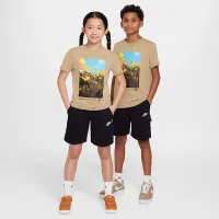 Nike Sportswear Club Big дитячі French Terry Cargo шорти колір чорний