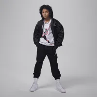 Nike Jordan Jumpman Heirloom Big дитячі Graphic T-Shirt колір білий