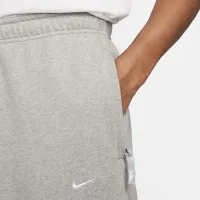 Nike Solo Swoosh чоловічі Open-Hem Fleece Pants колір сірий