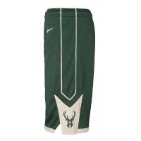 Milwaukee Bucks Icon Edition Big детские Nike Dri-FIT NBA Swingman шорты цвет зеленый