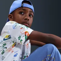 Nike Sportswear Little детские Reveal Printed Tee and Pants набор синий