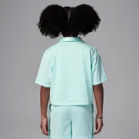Nike Jordan Dri-FIT тренувальні Camp Little дитячі Jumpman Mesh Top блакитний