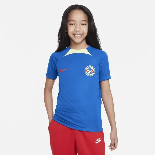 Club Америка Academy Pro Big детские Nike Dri-FIT Short-Sleeve Soccer Top синий