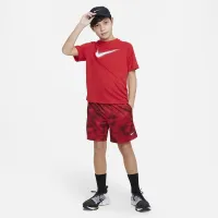 Nike Multi Big детские (для мальчиков) Dri-FIT Graphic тренировочные Top цвет красный